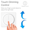 Miniatyrbillede 3 af 5: WiFi Touch Light Dimmer Switch 100-240V Smart Life/Tuya App Smart Home Fjernbetjening