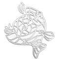 Miniatyrbillede 4 af 5: Pufferfish Metal Skæredør Stencil Diy Scrapbooking Album Papirkort Skabelon Form Embossing Kunsthåndværk Dekoration