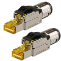 Pikkukuva 1 / 5: 2 kpl Cat8 teollinen Ethernet-liitin Rj45 suojattu kenttäliitintyökalu