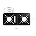 Miniatyrbillede 4 af 5: Computer Monitor Vesa Monteringsbeslag Universal Router Tablet Metal Fixer Plade