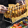 Miniatyrbillede 4 af 5: Rustfrit Stål Kyllingevinge Ben Stativ Grillholder Til BBQ Fest