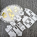 Miniatyrbillede 3 af 5: Hus Metal Skæredør Stencil Diy Scrapbooking Album Papirkort Skabelon Form
