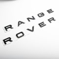 Miniatyrbild 1 av 2: 3D ABS-logotyp Range Rover-bokstäver Emblemdekal Bilhuv Emblem för Range Rover Sport Evoque L322 L320 L406 P38 Tillbehör - S-xdd matt black rr
