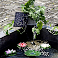 Miniatyrbillede 3 af 5: Solcelledrevet dam pumpe springvand pumpe solcelledrevet pumpe have springvand vandfunktion