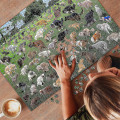 Pikkukuva 4 / 5: 1000 Palan Puzzle, 101 Kakkaava Koiranpentua Puzzle, Koirat Kakkaavat Puzzle, Hauska Loma Joulu