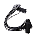 Miniatyrbillede 1 af 5: 30 cm ATX 24-bens han til 24-bens hun strømforsyningsforlængerkabel 18 AWG