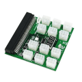 Pikkukuva 1 / 5: Pci-e 12v 64pin 12x 6pin virtalähteen sovitin Breakout-kortti 1200w 750w Psu Server Gp