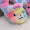 Miniatyrbilde 2 av 4: Gutter og jenter varme plysj dyreslippers barn vinter innendørs husholdningssko alpaca 5-6 toddler