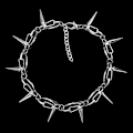Pikkukuva 3 / 5: Ketju Kaulakoru Seosmateriaali Niittipainike Kaulakoru Lahja Punk Miehille Aikuisille