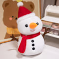 Pikkukuva 1 / 10: Joulupukki-sarjan pehmolelut Joulukoristelahjat Joulukuusi Piparkakkumies Uudet Nuket christmas snowman 23cm/0.1kg