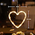 Miniatyrbilde 1 av 5: Jule LED-lys Snøfnugg Julenisse Hengende Sucker Lampe Vindu Ornamenter Dekorasjon For Hjem Xmas Navidad 2023 Nyttårsdekor 9