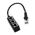 Pikkukuva 1 / 2: Lan Ethernet -kaapelin jakaja - Verkkokaapeli Uros Naaras RJ45 Jatkokaapelin Sovitin