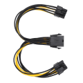Miniatyrbillede 5 af 5: Pcie 8 Pin Express Adapter Strømkabelforlængerkabel 8 Tommer (6 Pakke)