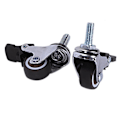 Miniatyrbillede 3 af 3: Mini hjul 1 tommer M8x15mm Tpesilent hjul med bremse Universal møbelhjul --4 pakket