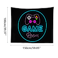 Pikkukuva 2 / 5: Tapestry Cool Neon Gaming Tapestry Seinälle Ripustettava Gamer Huoneen Sisustus Juliste Tapestry, Lahjaideoita Pojille