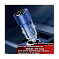 Miniatyrbillede 5 af 5: Transparent biloplader Ac biltelefonoplader 95w hurtigopladning Qc3.0 Scp 3a Pd opladning biloplader(