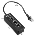 Pikkukuva 5 / 5: 2x RJ45 Uros-uros Liitäntäverkkojatkajakaapeli Jakaja Lan Ethernet