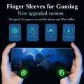 Miniatyrbillede 2 af 5: 4 stk. Gaming Finger Sleeves, Mobiltelefon Gaming Finger Sleeves, Finger Sleeves Højfølsomme Anti-sved Touchscreen Lysende Pubg Finger Sleeves