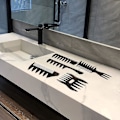 Miniatyrbilde 5 av 5: Profesjonell stylingkam, 5 stk Retro bredtann teksturkam frisørkam