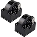 Miniatyrbillede 1 af 4: 2 Pak Qp2-33 Ptc Starter Relæ 33 Ohm 220v Enkeltbenet Ptc Til Køleskab Fryser Kompressor Sort Qyroadwolf