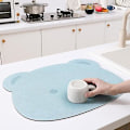 Miniatyrbillede 2 af 5: Mattesplashsikkert, skridsikkert, slidstærkt, stærkt vandtæt underlag med tegneserie-design, absorberende, til tørring af opvask, husholdningsartikler