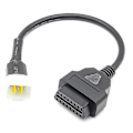 Miniatyrbillede 1 af 5: 6 Pin til Obd 16 Pin Adapterkabel Motorcykel Fejlfindingsstik til Delphi