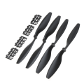 Miniatyrbillede 1 af 5: 2 Par Nylon 10x4.5\" 1045 1045r Cw Ccw Propeller Sort Til Dji F450 500 F550 Fpv Multi-copter Quadcopter Apc