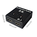 Pikkukuva 4 / 5: Hdmi 2.1 -kytkin 1 sisään 2 ulos 8k@30hz Hdmi -jakaja, kaksisuuntainen Hdmi -kytkin