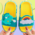 Miniatyrbillede 5 af 5: Drenge Piger Enhjørning Slides Sandaler Søde Skridsikre Tegneserie Børn Tøfler Børn Strand Pool Vandsko Til Små Børn green dinosaur 8.5-9 toddler