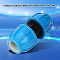 Miniatyrbillede 3 af 4: 4 stk PE Plast 25mm til 25mm Lige Vandrørsforbindelse PPR PE PVC Rør