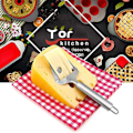 Miniatyrbillede 5 af 5: Osteskærer i rustfrit stål, osteskærer, kageskærer, smørchokoladepizzaskovl, køkkenredskab i høj kvalitet