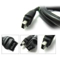Miniatyrbillede 3 af 5: 1394 Firewire 800 til 400 Firewire Firewire 9 til 4 Datakabel 1394 Kabel 1,8m Sort