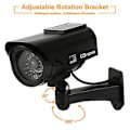 Miniatyrbild 3 av 5: 4 X CCTV Dummy Fake Camera Security Surveillance Solar Power LED Warning Indoor
