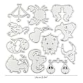 Miniatyrbillede 4 af 5: Kulstofstål Constellation Tegn Skæredør Embossing Skabelon Skimmel Diy
