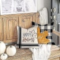 Miniatyrbild 2 av 5: Kuddöverdrag 18x18 Set om 4 för höstdekor Höst kuddfodral