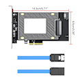Miniatyrbild 5 av 5: Uppdaterad U.2 till Pcie Adapter Riser Pci För Express X4 Till U.2 U2 Sata Ssd Konvertera