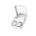 Miniatyrbild 1 av 2: Marmoreringslinsfodral Kit Bärbar Linslåda Förvaringsbehållare För Hemma Resor (silver)