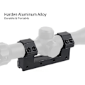 Miniatyrbillede 3 af 4: Aluminium Taktisk Højprofil 25,4 mm Kikkertmontering 11 mm