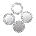 Miniatyrbillede 1 af 5: 4 stk./sæt runde blonder skæredøre doily cirkel prægning script dies stencils