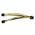 Pikkukuva 1 / 3: Pcie 8-pinninen 2 x 8-pinniseen (6+2) Pci Express -sovittimen virtajohto Pcie Y -jakokaapeli 8 I