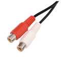 Miniatyrbillede 4 af 4: 3,5 mm stereoadapter hovedtelefonstik til 2 RCA-stik adapter lydkabel, 3,5 mm han til 2x RCA hun