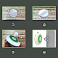 Miniatyrbilde 4 av 4: Oppladbar nattlampe for barn med bevegelsessensor, nomadisk lampe, vegglampe for toalett, trådløs lommelykt, gave til gutter fra 1 år gammel, Adu