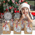 Miniatyrbilde 4 av 5: Juledekorasjoner, gaveesker, poser, komfortable dekorative poser for barn, Kraft.(brun)( 24 stk )