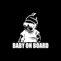 Miniatyrbillede 1 af 4: (sort)Finest Sticker Baby om Bord med til bil, UV-resistent, 15x 14.5cm
