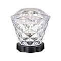 Miniatyrbilde 1 av 5: Rose Krystall Bordlampe Soverom Romantisk Sengelampe Diamant Bordlampe Atmosfære Lading Blomst Nattelykt