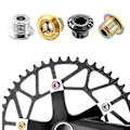 Miniatyrbilde 2 av 4: 4 stk. sykkelkrankbolt i TC4 titanlegering for krank krankringbolter for landevei BMX sykkel enkel dobbel