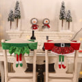 Miniatyrbild 4 av 5: Julstolsöverdrag, Juldekorativa stolsryggöverdrag, Jultomtestolöverdrag, Jultomteöverdrag - 2-pack