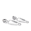 Miniatyrbillede 2 af 3: 4 stk. rustfrit stål snegle tang gaffel snegle clips køkken mad tang servering tang mini køkken tang nem rengøring