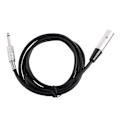 Miniatyrbillede 1 af 3: XLR 3-polet stik til 6,35 mm 1/4 tommer han-kabel 1,8 meter (ca. 6 fod)