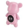 Miniatyrbillede 1 af 5: Baby badetermometer - Bjørn form, sikkerhedsdisplay, stuetemperatur, pink